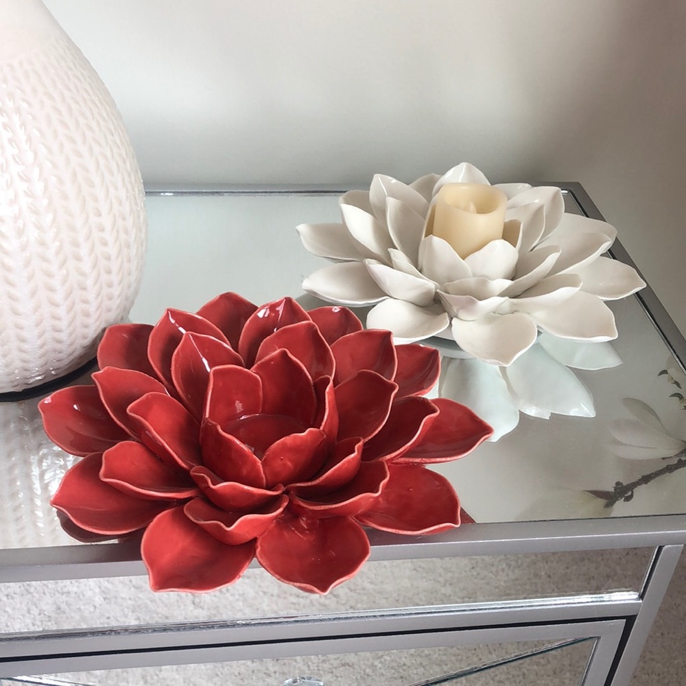 NWT ceramic votive candle holder